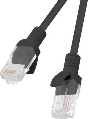 patchcord-kat-5e-utp-1m-czarny-fluke-passed-lanberg