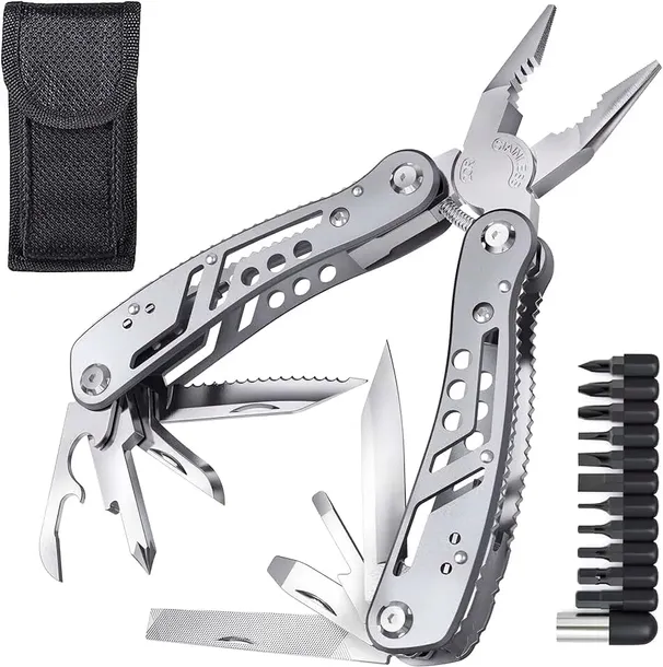 MULTITOOL NARZĘDZIE WIELOFUNKCYJNE SURVIVAL 13w1 ETUI Niezbędnik PRZEŻYCIA