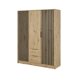 trzydrzwiowa-szafa-do-przedpokoju-w-kolorze-dab-artisan-155-cm