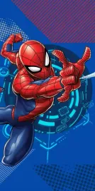 recznik-dzieciecy-spiderman-niebieski-6428-70x140-halantex