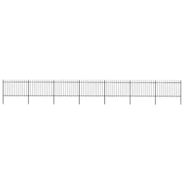 vidaxl-ogrodzenie-z-pretow-z-grotami-stalowe-119-x-12-m-czarne