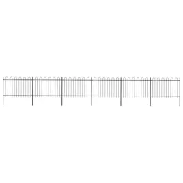 vidaxl-ogrodzenie-z-zaokraglonymi-koncami-stalowe-102x12-m-czarne
