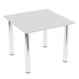 stol-kuchenny-nogi-chrom-80x80-bialy