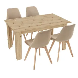 stol-kuchenny-120x80-dab-artisan-4-krzesla-bari-bezowe