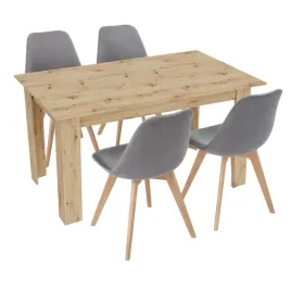 stol-kuchenny-120x80-dab-artisan-4-krzesla-bari-szare