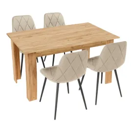 stol-kuchenny-120x80-dab-craft-zloty-4-krzesla-piado-bezowe