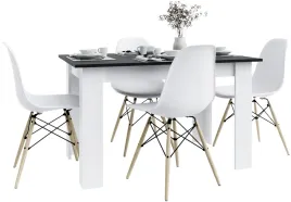 stol-kuchenny-120x80-czarny-biale-nogi-4-krzesla-skandynawskie-milano-b