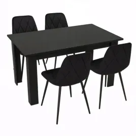 stol-kuchenny-120x80-czarny-4-krzesla-piado-czarne