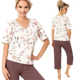 pizama-damska-z-wiskozy-krotki-rekaw-spodnie-3-4-donna-amaris-prod-pl-s