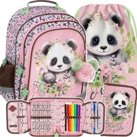 panda-plecak-z-misiem-dla-uczennic-szkolny-dziewczecy-do-1-klasy-zestaw-5el