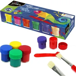 farby-plakatowe-12-kolorow-20ml-kidea-dla-dzieci-fp12kka