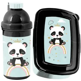komplet-bidon-sniadaniowka-z-misiem-panda-dla-dziewczynek-do-szkoly