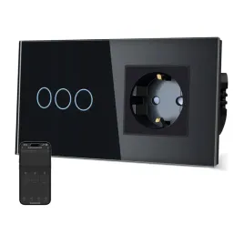 inteligentne-gniazdko-z-przelacznikiem-wifi-smart-szklany-panel-czarny