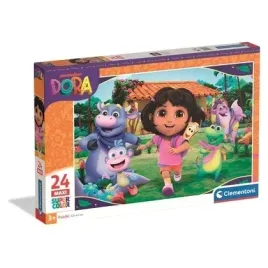 puzzle-24-maxi-super-kolor-dora-24826-clementoni