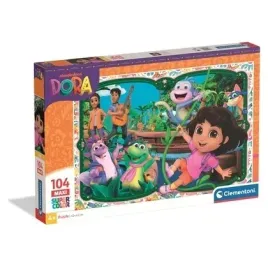 puzzle-104-maxi-super-kolor-dora-25076-clementoni