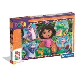 puzzle-104-maxi-super-kolor-dora-25077-clementoni