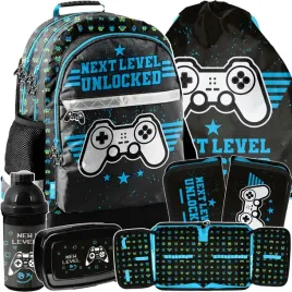 zestaw-5w1-plecak-szkolny-gaming-gamepad-komplet-5w1-dla-chlopaka-z-padem
