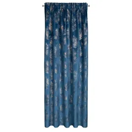 zaslona-gloria-granatowa-140x300-cm-welwet-liscie-glamour-na-tasmie