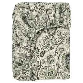 ikea-rodgersia-przescieradlo-z-gumka-zielony-bialy-160x200-cm