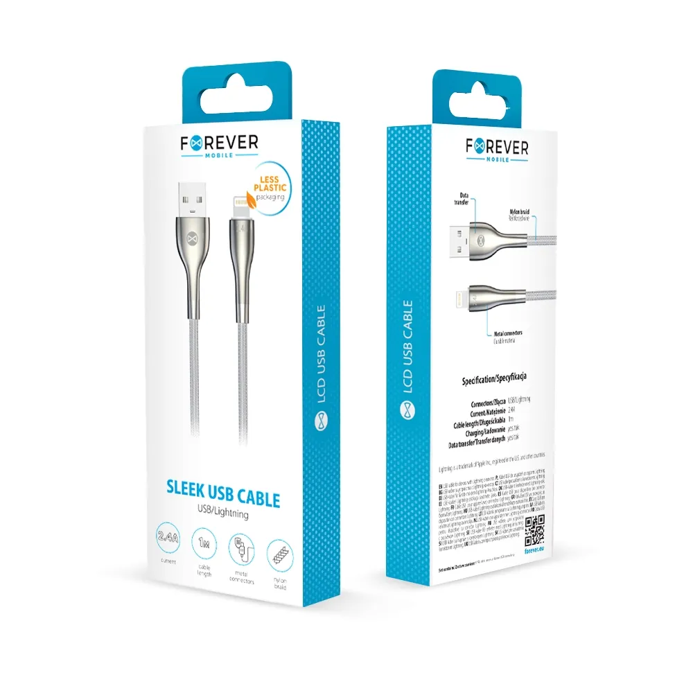 forever-kabel-sleek-usb-lightning-10-m-24a-bialy