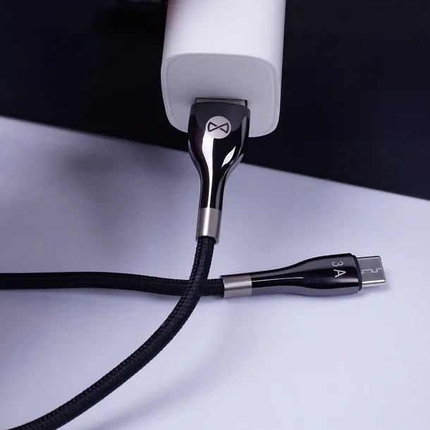 forever-kabel-sleek-usb-usb-c-10-m-3a-czarny-dlugosc-kabla-1-m
