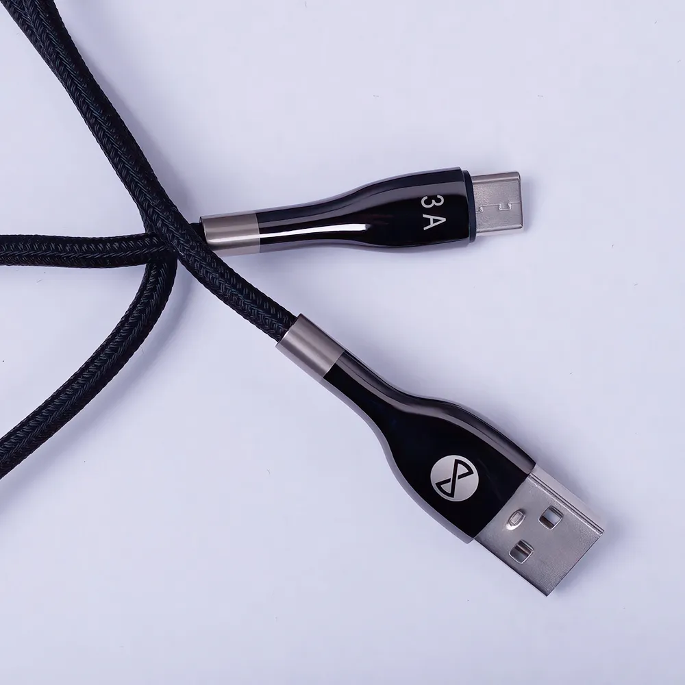 forever-kabel-sleek-usb-usb-c-10-m-3a-czarny