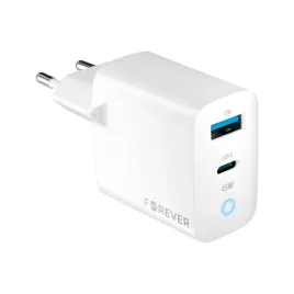 forever-ladowarka-sieciowa-gan-pd-qc-tc-06-45ac-1x-usb-c-1x-usb-45w-biala