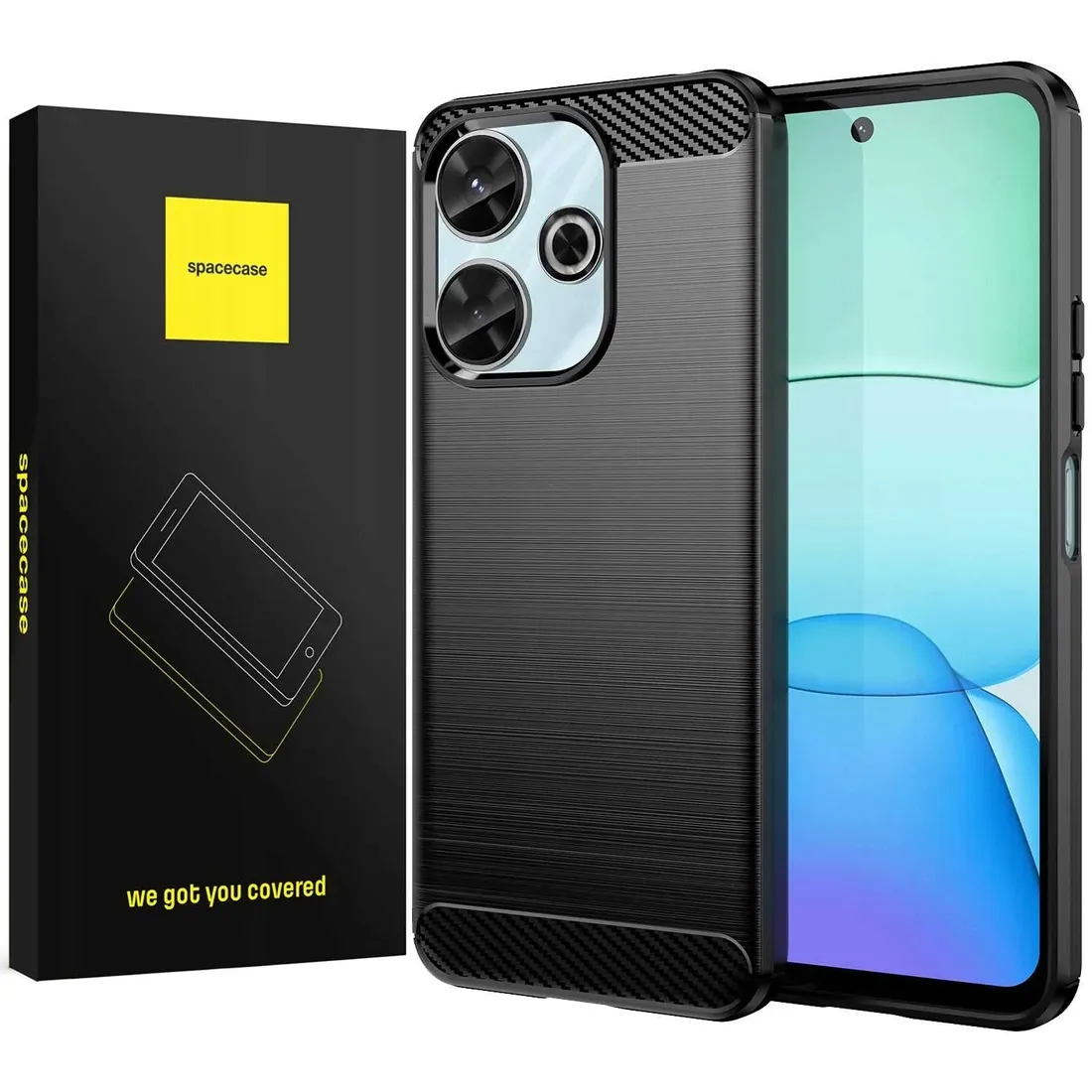 spacecase-carbon-redmi-13-4g-black