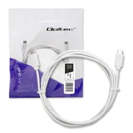 qoltec-kabel-usb-2-0-typ-c-meski-or-usb-2-0-typ-c-meski-or-1-4m-or-bialy
