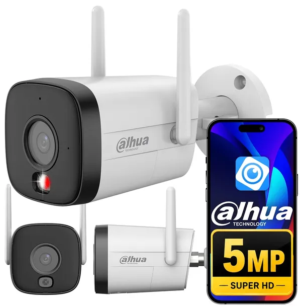 Kamera WiFi dahua 5MPx Zewnętrzna IPC-HFW1539DTK1-SAW-IL Dual Light LED IR
