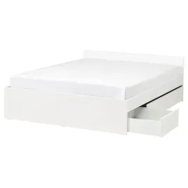 ikea-vihals-rama-lozka-z-2-pojemnikami-bialy-luroy-160x200-cm