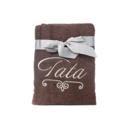 recznik-frotte-haft-tata-brazowy-0992-50x90-faro