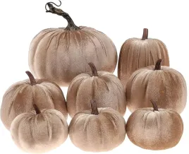 recznie-wykonane-aksamitne-dynie-8szt-champagne-dekoracja-na-halloween