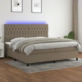 vidaxl-lozko-kontynentalne-z-materacem-taupe-200-x-200-cm-tkanina