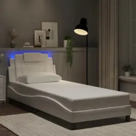 vidaxl-rama-lozka-z-led-biala-90x190-cm-sztuczna-skora