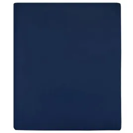 vidaxl-przescieradlo-granatowe-140x200-cm-dzersej-bawelniany