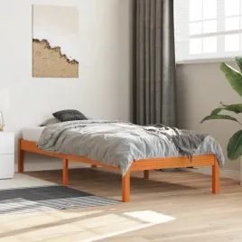 vidaxl-rama-lozka-bez-materaca-woskowy-braz-100x200-cm-lita-sosna