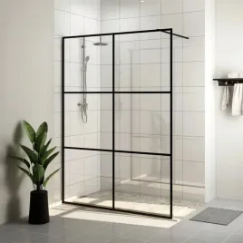vidaxl-scianka-prysznicowa-przezroczyste-szklo-esg-140x195cm-czarna