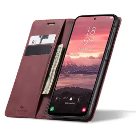 spacecase-wallet-galaxy-a56-red
