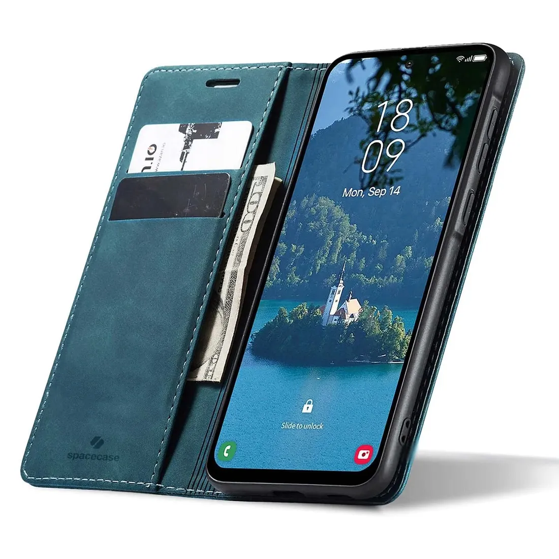 spacecase-wallet-galaxy-a36-blue