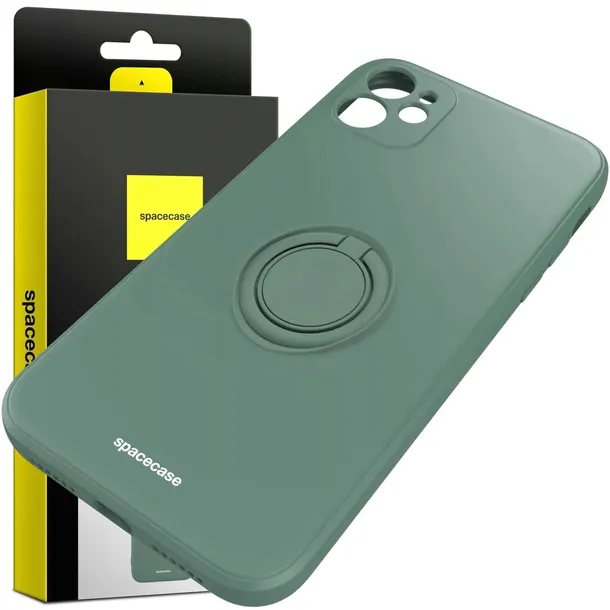 spacecase-silicone-ring-iphone-11-dark-green-funkcje-pochlanianie-wstrzasow