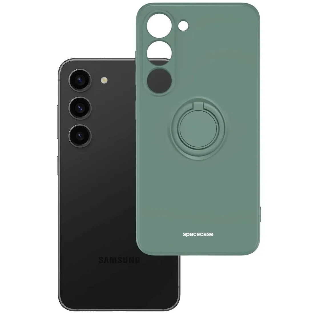 spacecase-silicone-ring-galaxy-s23-dark-green