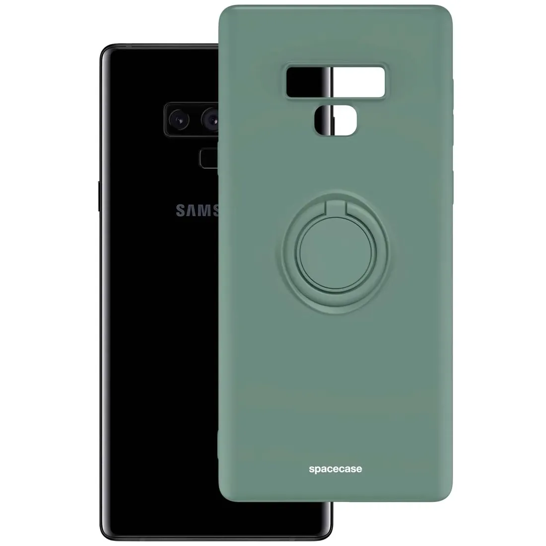 spacecase-silicone-ring-galaxy-note-9-dark-green
