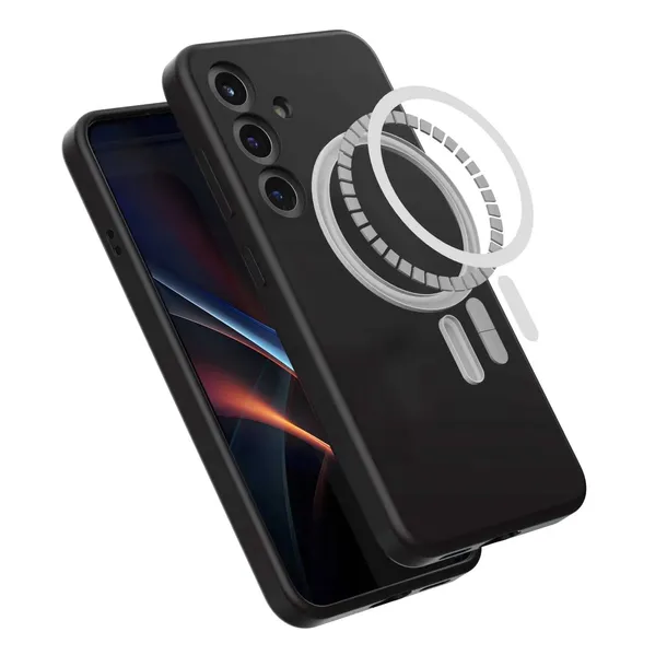 spacecase-silicone-mag-galaxy-s25-black-certyfikat-ce