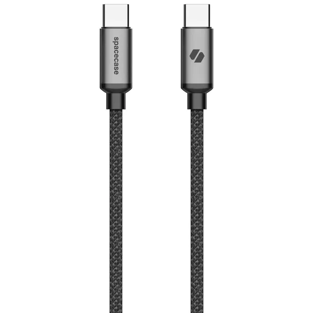 spacecase-usb-c-to-usb-c-cable-1m-60w-cl01-kolor-czarny