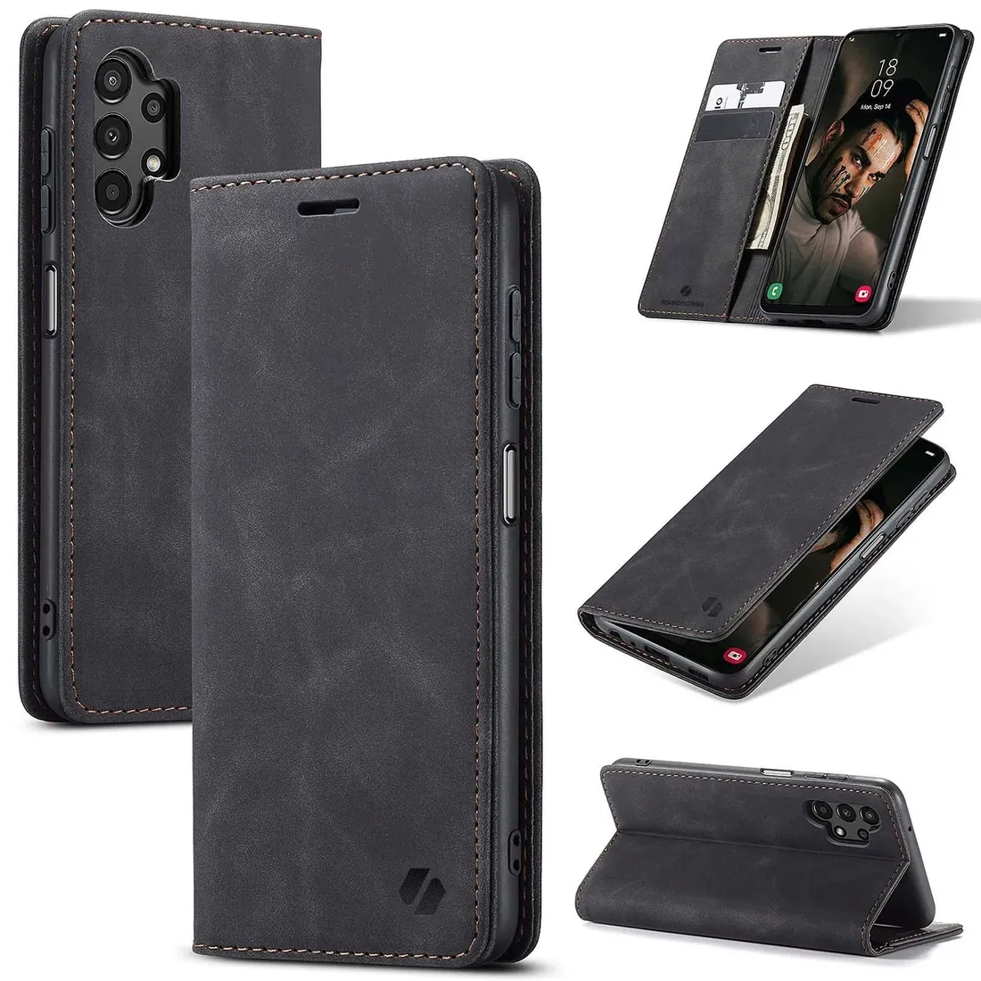 spacecase-wallet-galaxy-a13-4g-black