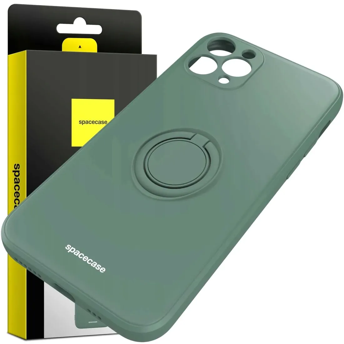 spacecase-silicone-ring-iphone-11-pro-dark-green-stan-nowy