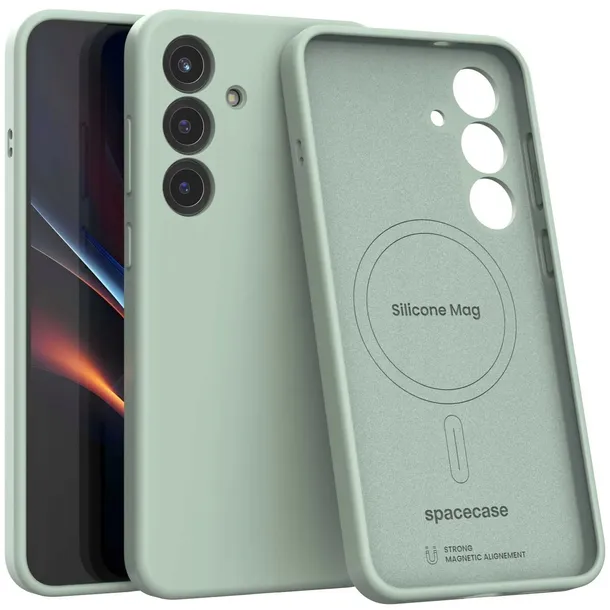spacecase-silicone-mag-galaxy-s25-mint