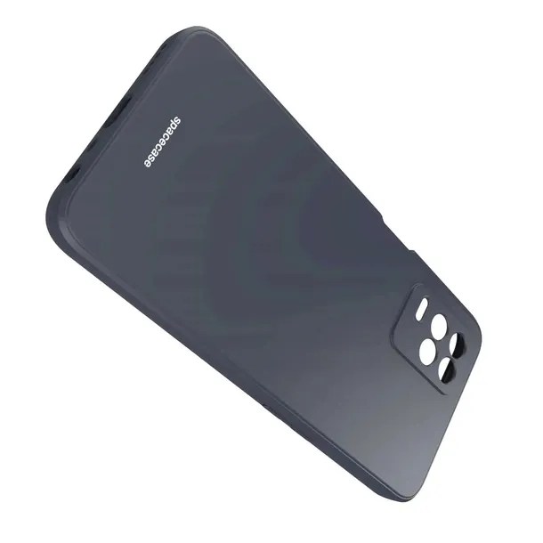 spacecase-silicone-case-realme-8-5g-black-zalaczone-wyposazenie-szklo-hartowane-szmatka-do-czyszczenia