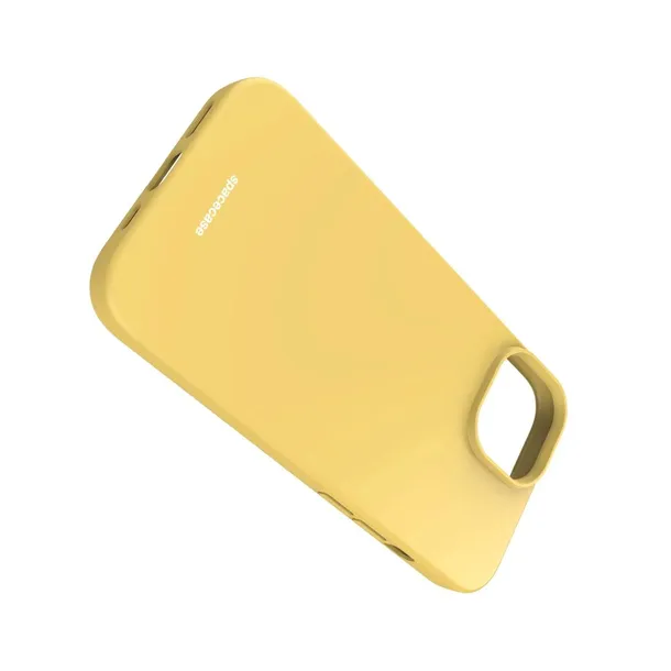 spacecase-silicone-case-iphone-15-yellow-zalaczone-wyposazenie-szklo-hartowane-szmatka-do-czyszczenia